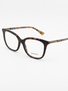 Burberry BE2430 4216 Women Eyeglasses Havana / Check Brown 53mm Square Frame